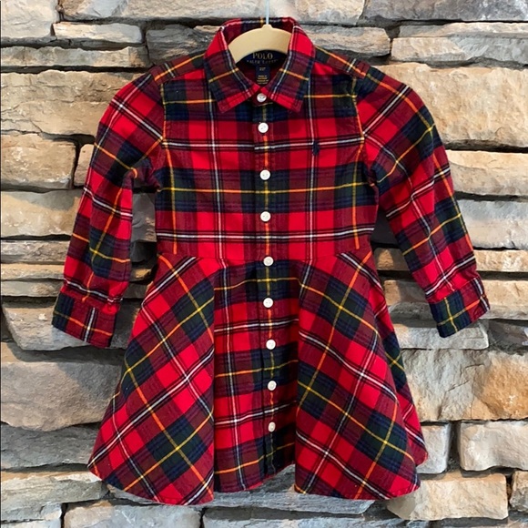 Polo Ralph Lauren Other - 💕Ralph Lauren Girls Cotton Plaid Dress